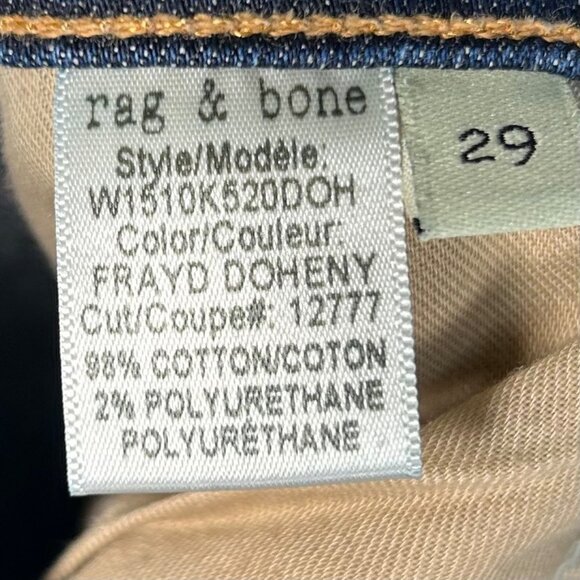 Rag & Bone Crop Jean Size 29 Denim Straight Leg Casual - Picture 6 of 7